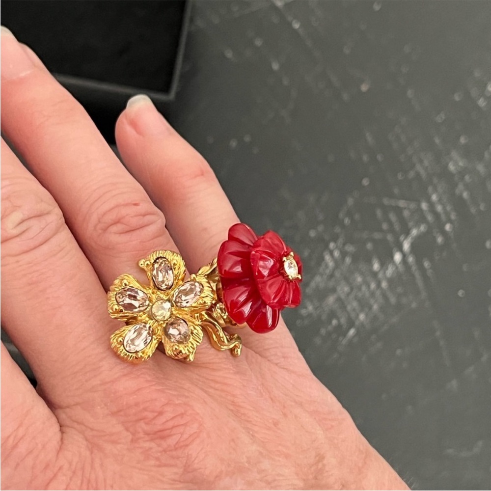 Alexander McQueen Flower Ring - Picture 3 of 16